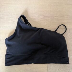 Athleta Black Asymmetrical Sports Bra size Large
